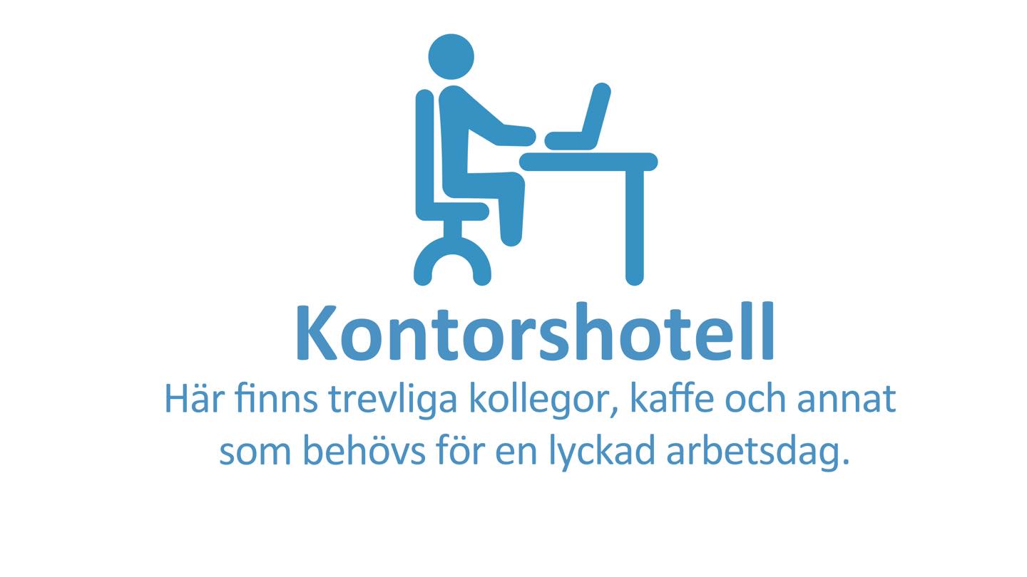 Kontor i Stenungsund för dig och ditt företag, arbetsplatser, trevliga kollegor, kaffe, skrivare och IT Support en trappa ner.
Kom och testa en dag: https://www.mitronic.se/product/83484936/