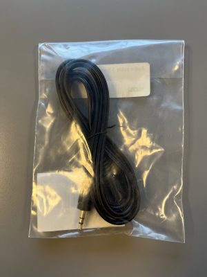 Minijack Stereo Cable 3,5mm hane/hane, 1,5m, svart