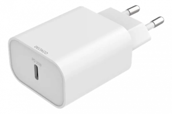 USB-C väggladdare med 20 W, vit (USBC-AC144)
