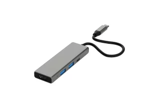 USB-CHub (grå) 1xUSB-C, 2xUSB-A, HDMI